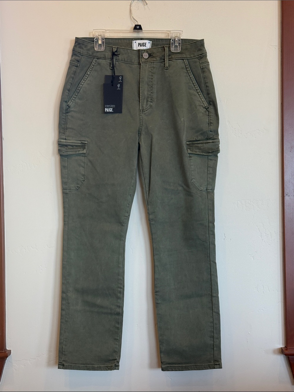 Paige Jolie Petite Jeans in Vintage Ivy Green Size 28 NWT